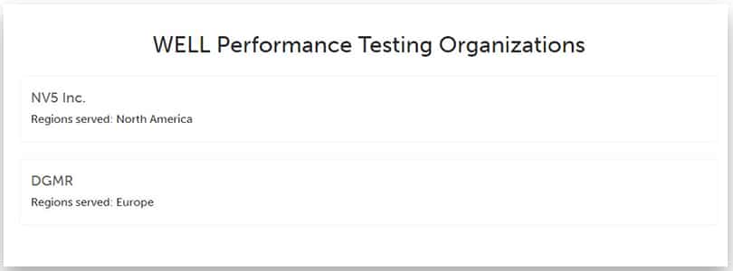 DGMR is WELL Performance Testing Organization