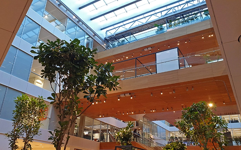 Atrium in het hoofdkantoor van ING