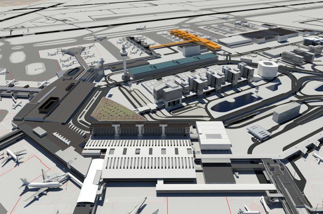 Impressie Schiphol-pier en terminal | DGMR