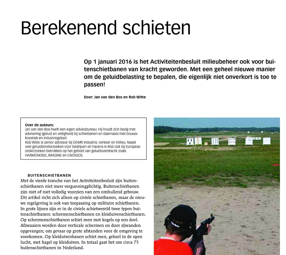 Onderzoek naar schietgeluid | DGMR