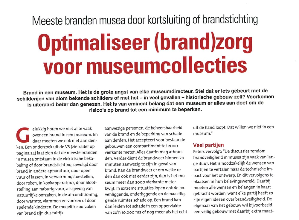 Brandzorg museumcollecties | DGMR