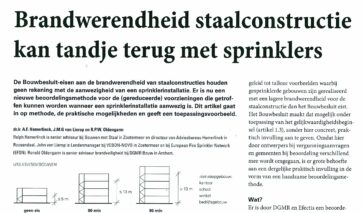 Staalconstructie en sprinkler