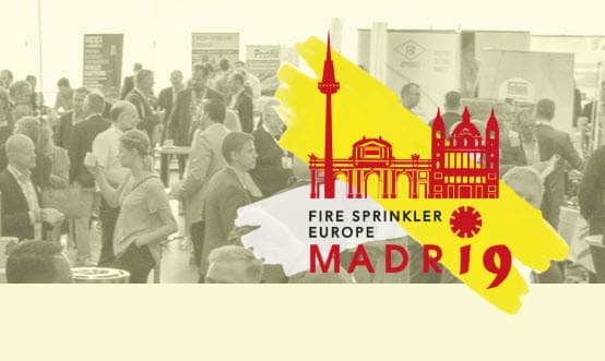 Fire Sprinkler Europe 2019 in Madrid met DGMR over sprinkler in Nederlandse gebouwen