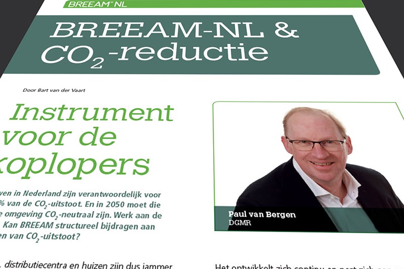 Interview over CO2-reductie in BREEAM Magazine