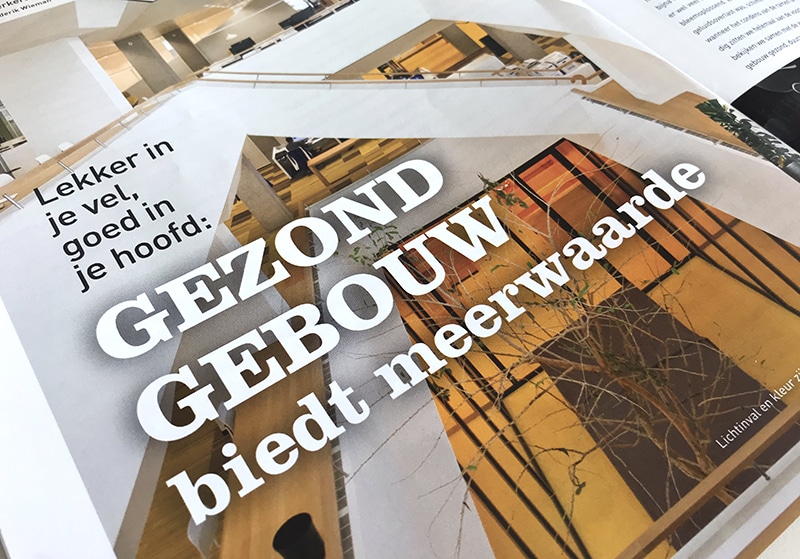 cover advisie met artikel Gezond gebouw biedt meerwaarde