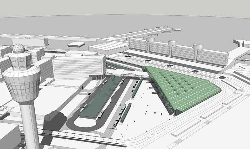 Openbaar vervoersknooppunt Schiphol Plaza wordt aangepast | DGMR