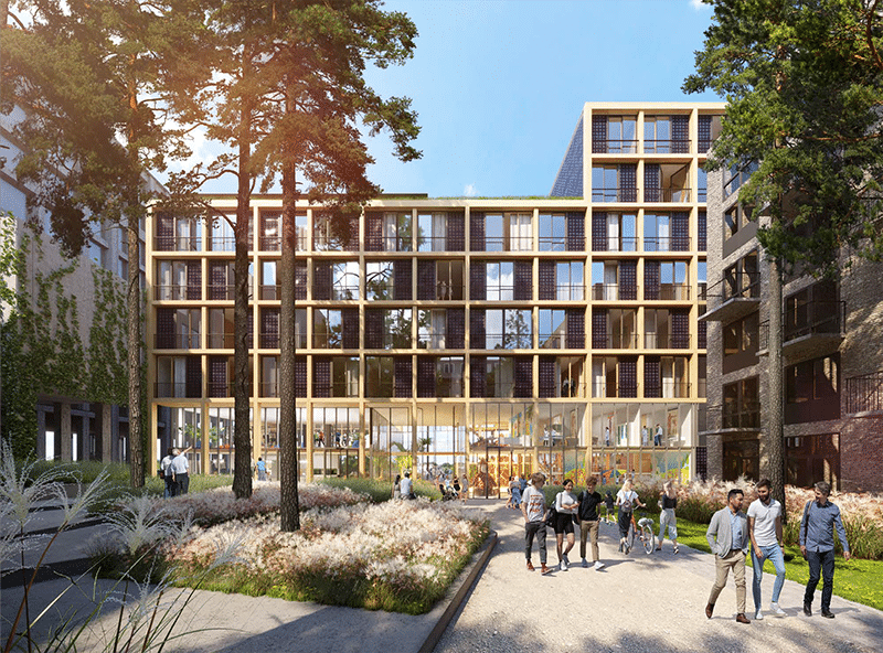 Eerste houten woongebouw met seniorenwoningen op IJburg | DGMR