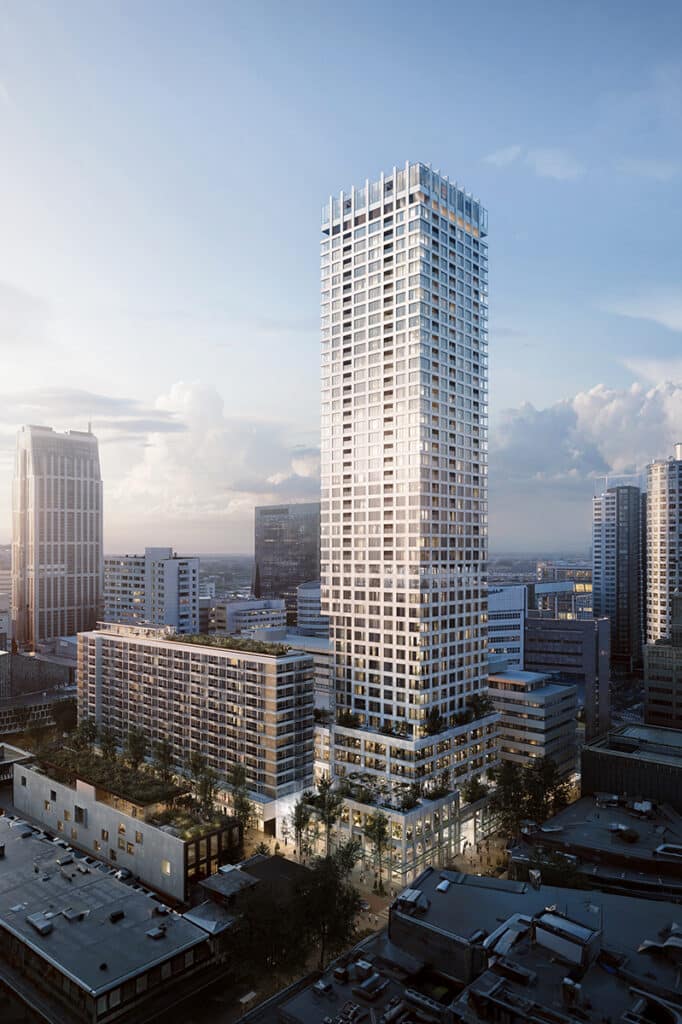Project Lumière Rotterdam toren
