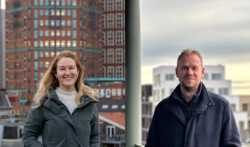 Merlijn Huijbers en Johan Hoogeweg, innovatiemanagers bij DGMR